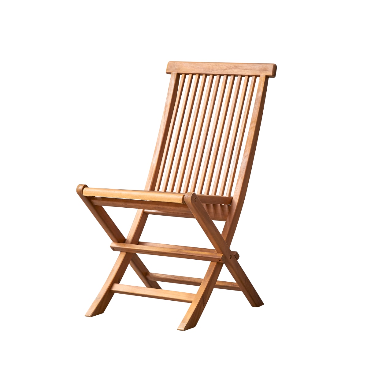 Tikamoon Set van 2 massief acaciahouten tuinstoelen - Bruin