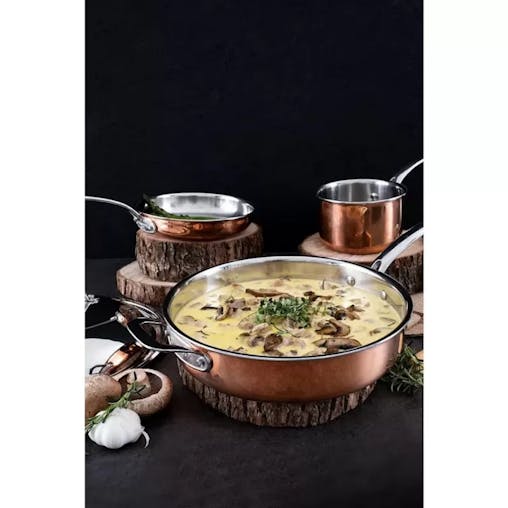 Chasseur Escoffier Induction Saute Pan 28cm Copper