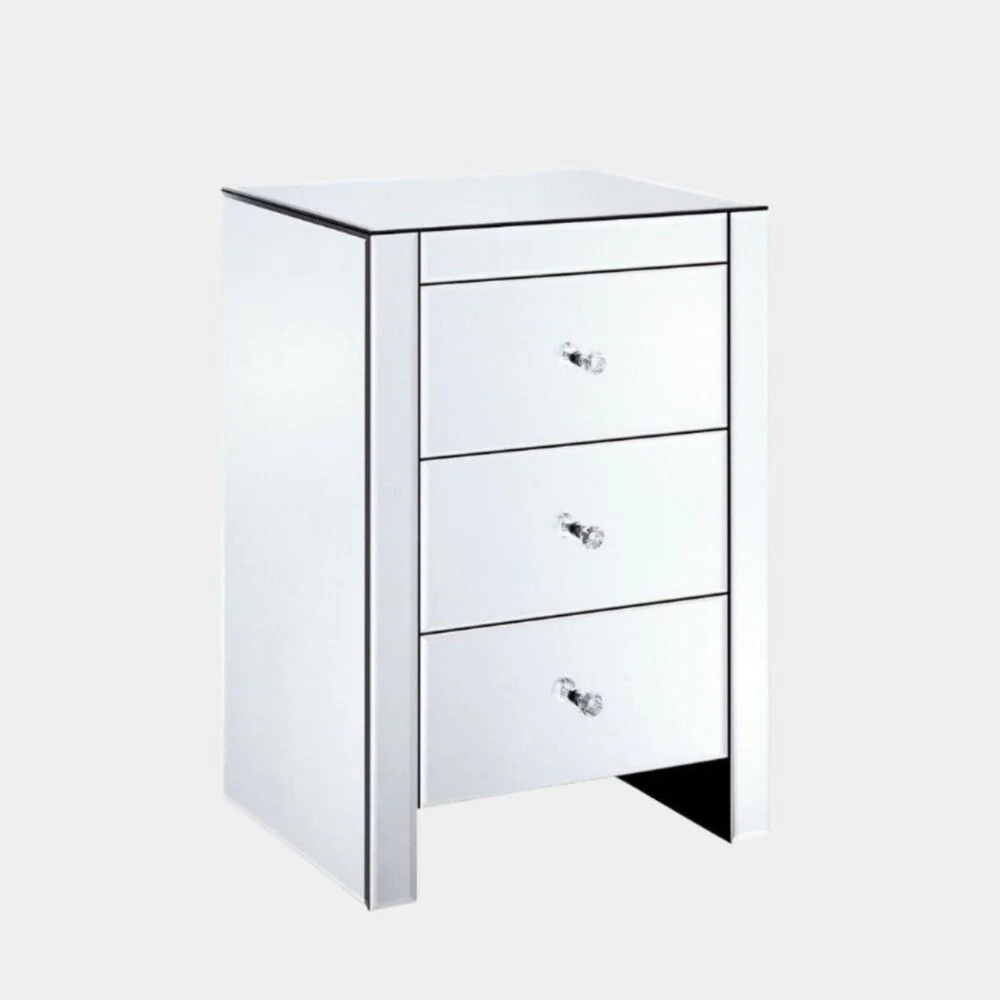 Tia Modern Mirror Narrow Nightstand Small