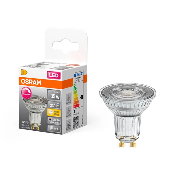 LED-Reflektorlampe, GU10, dimmbar, warmweiß