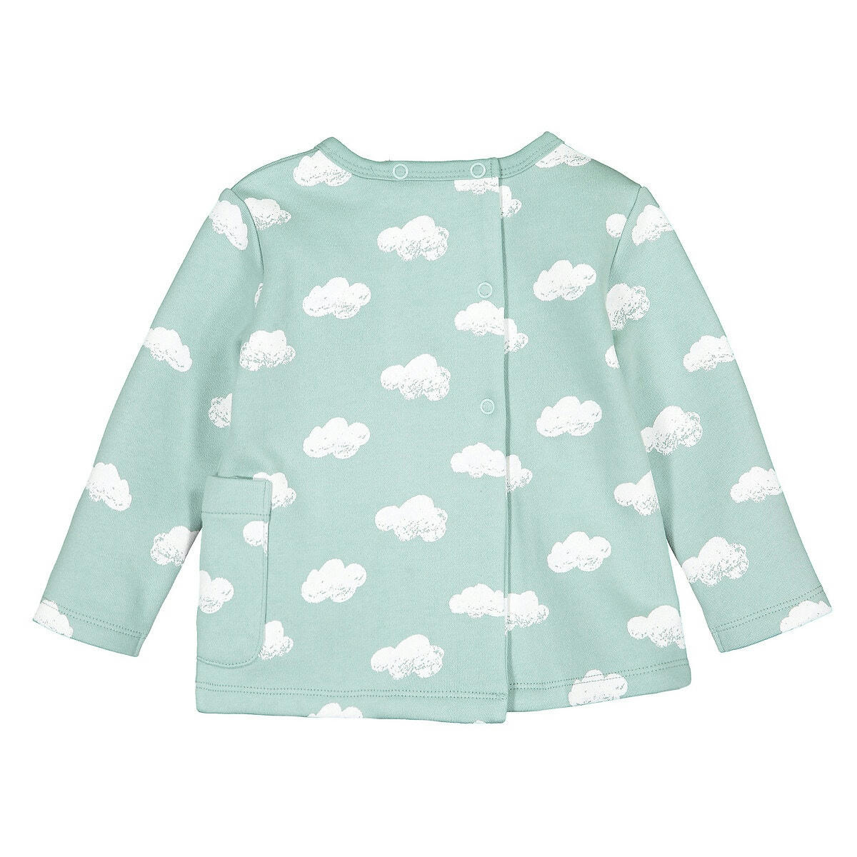 Sweat en molleton imprimé nuages