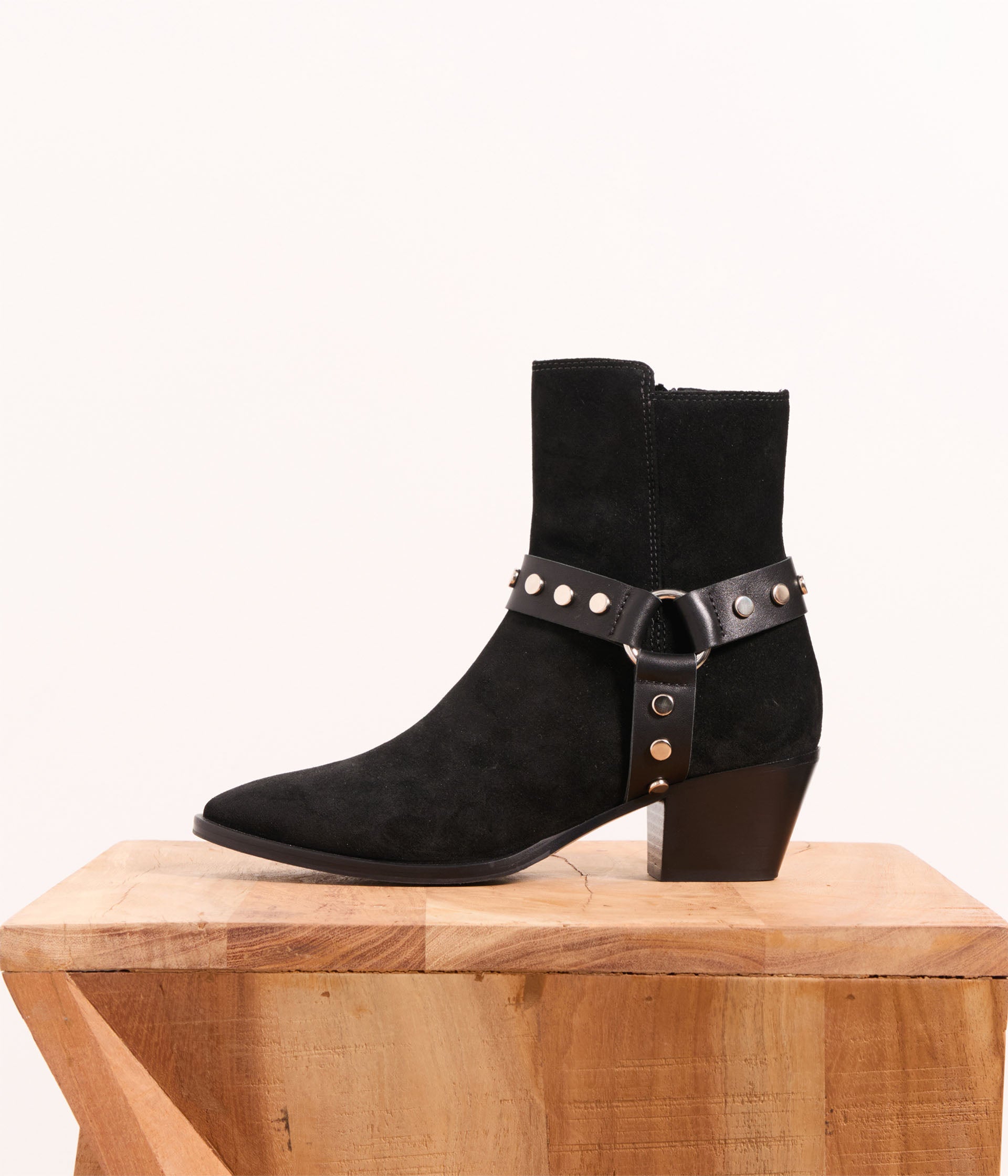 Boots velours noir Bella