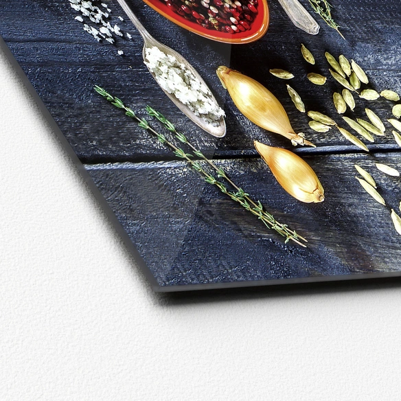 Glasbild »Gewürzkreation I«, mehrfarbig, Digitaldruck
