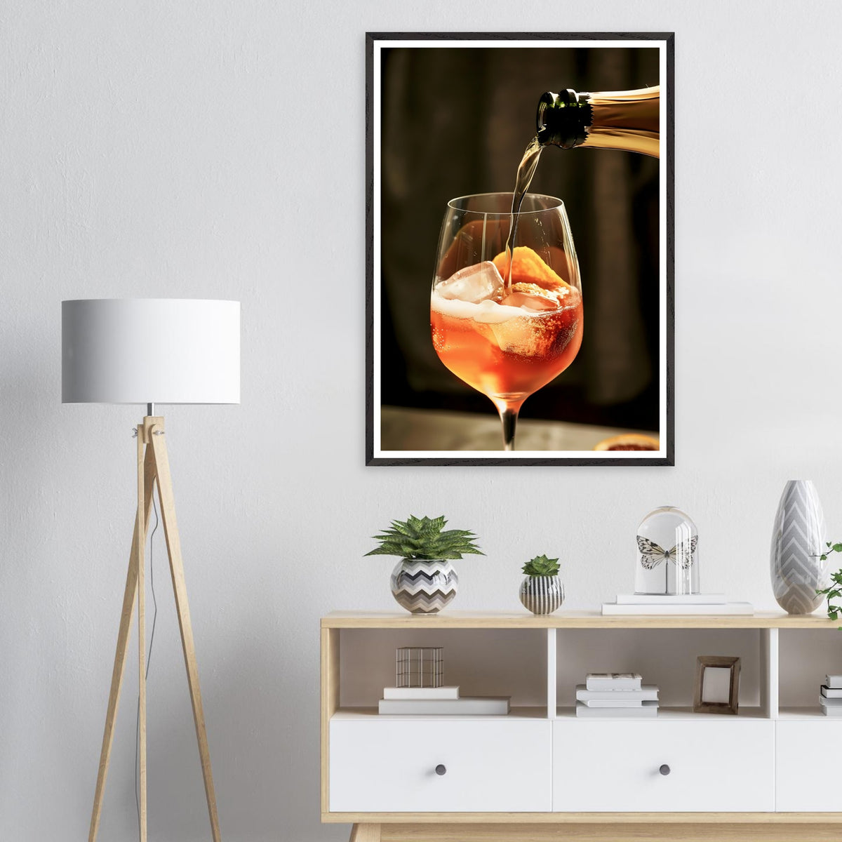 Artfulprints Poster Aperol Spritz - Lifestyle  - 70x100 cm - Oranje