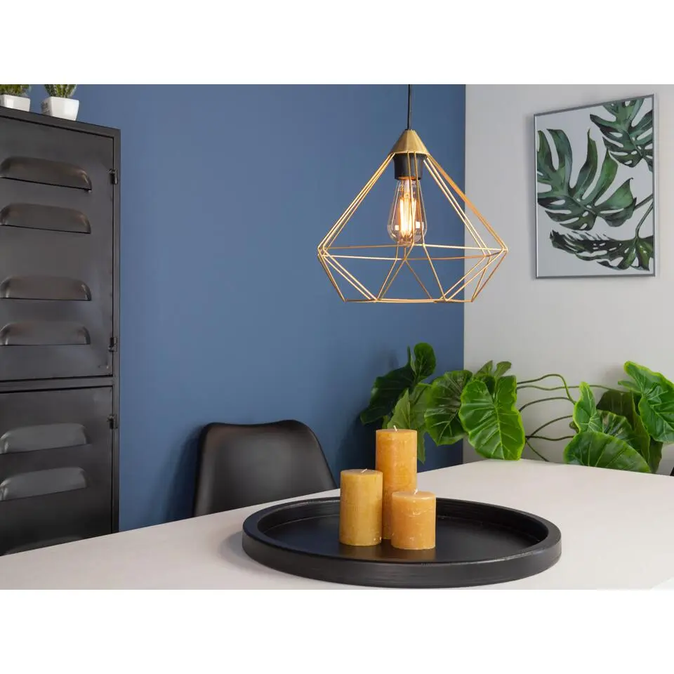 EGLO Tarbes Hanglamp - E27 - 32.5 cm - Goud
