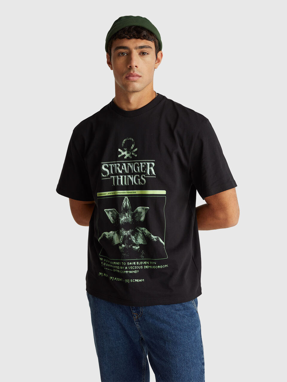 T-shirt with Stranger Things print
