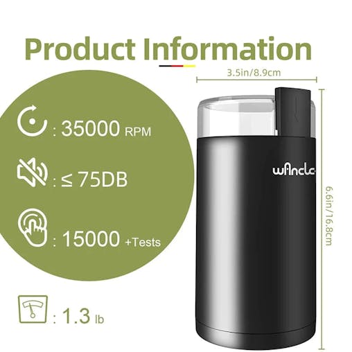 NNEOBA 150W High-Power Coffee Grinder