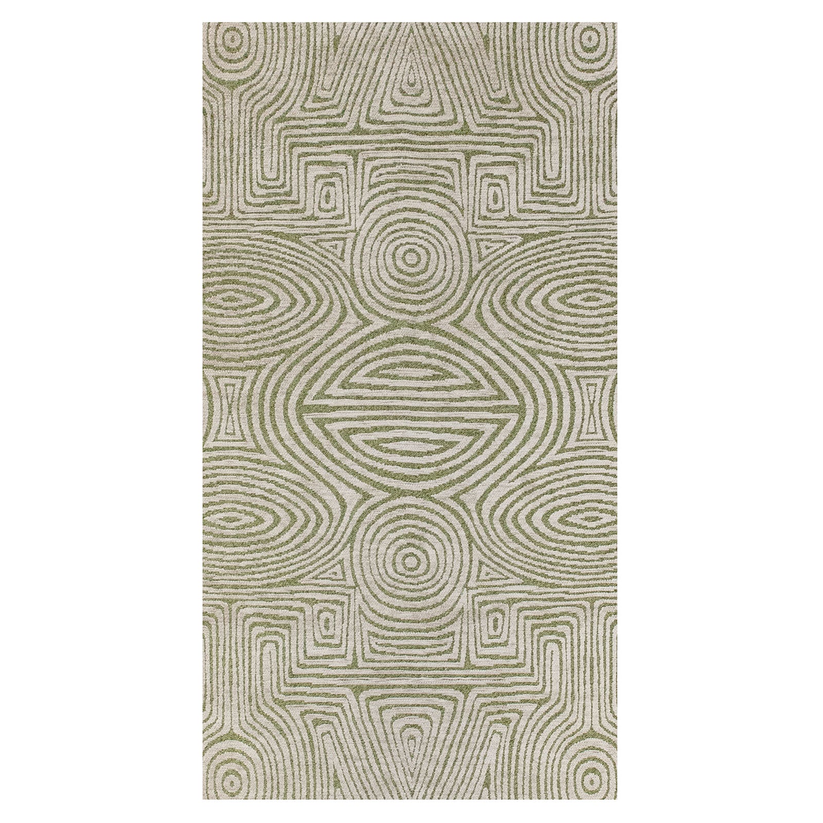 Lola&Moi vloerkleed Green Beach - groen - 80x150cm