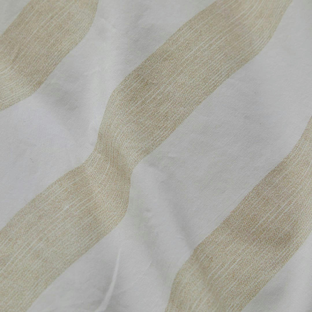FN BENGALE - Housse de couette en percale de coton organic 155x220 cm sable