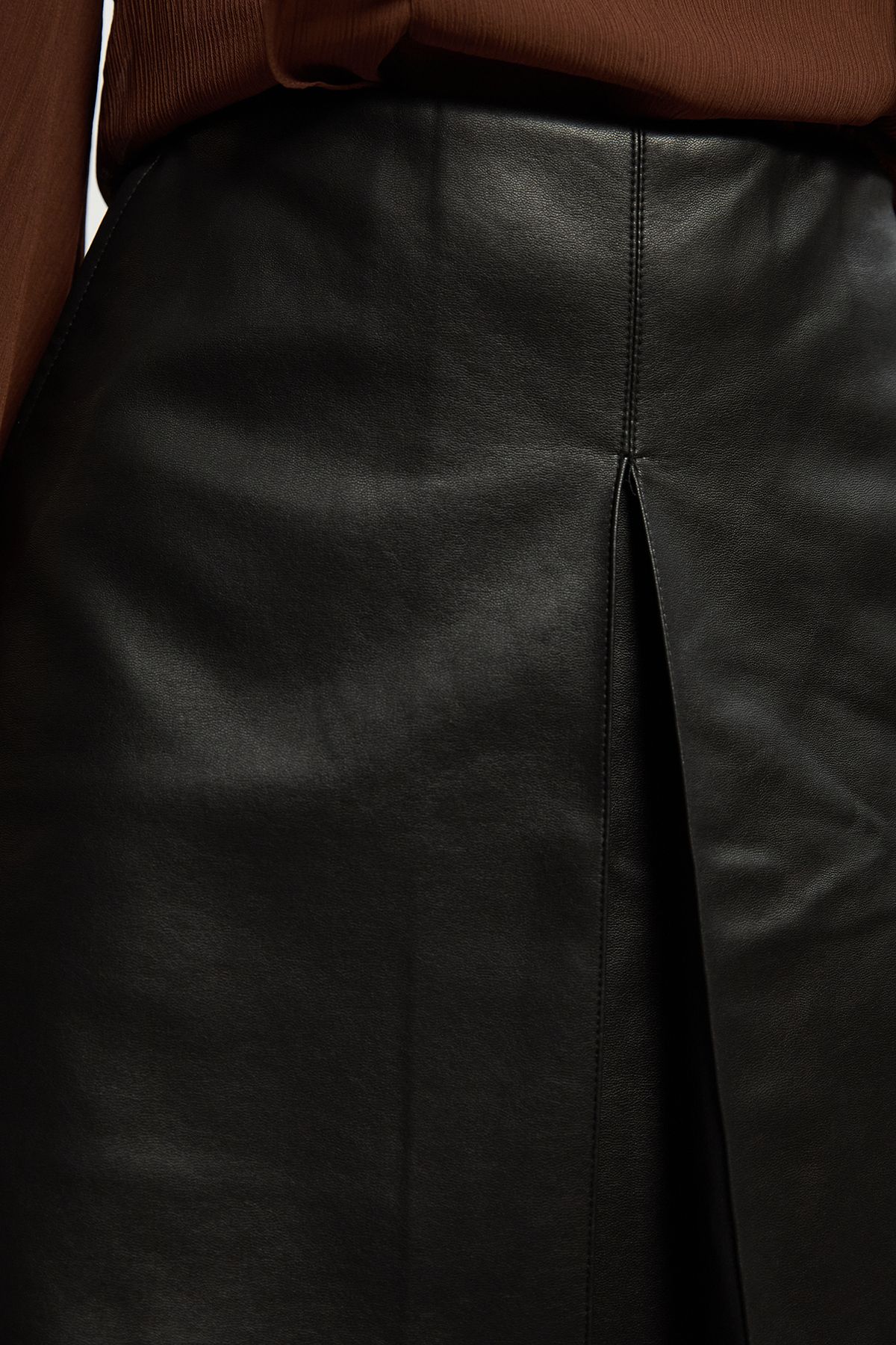 KarenMillen Faux Leather Skort