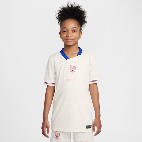 France National Team Nike Youth 2025/26 Away Replica Jersey - Cream