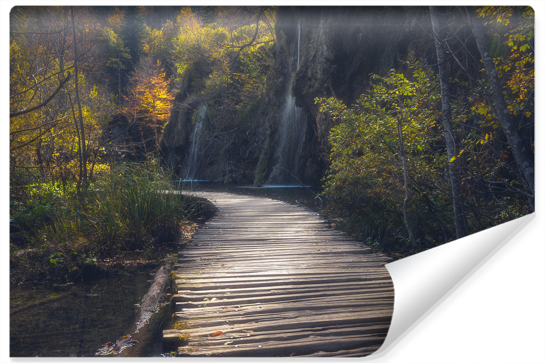 Fototapeta WODOSPAD Jeziora Plitwickie 3D 90x60cm