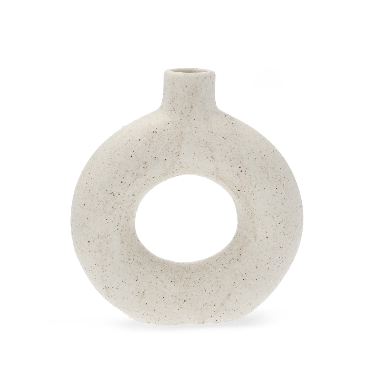 Wazon NOVO z dziurą biały 19x5,5x21 cm