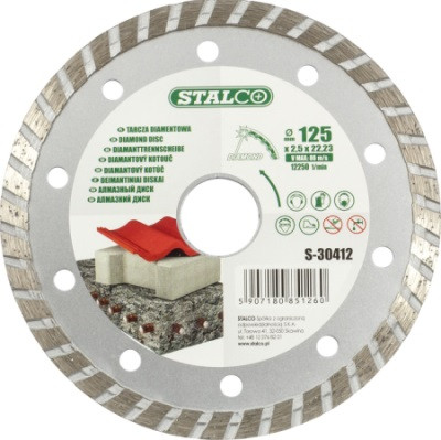Tarcza diamentowa turbo ø115 x 2,0 x 22,23 mm STALCO S-30411