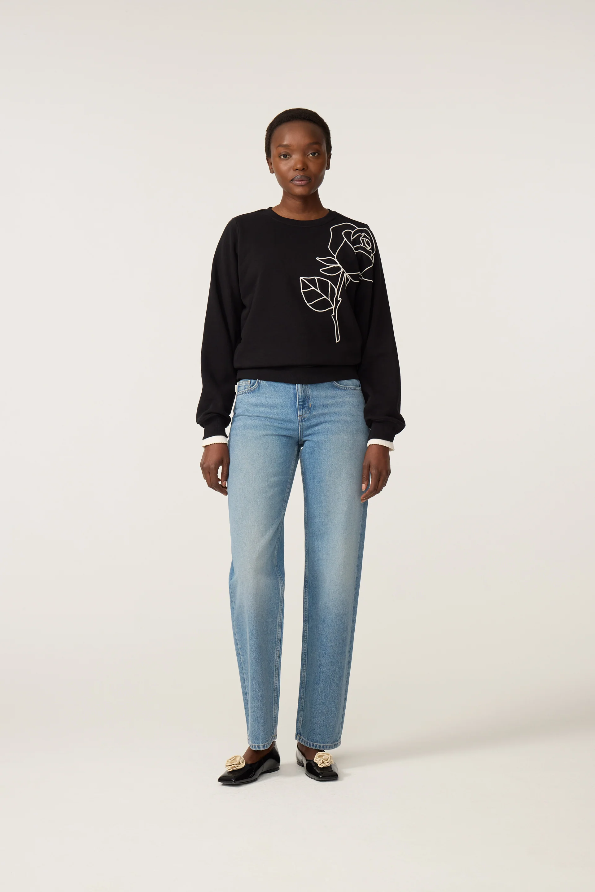 Hazel SS Sweater | Black