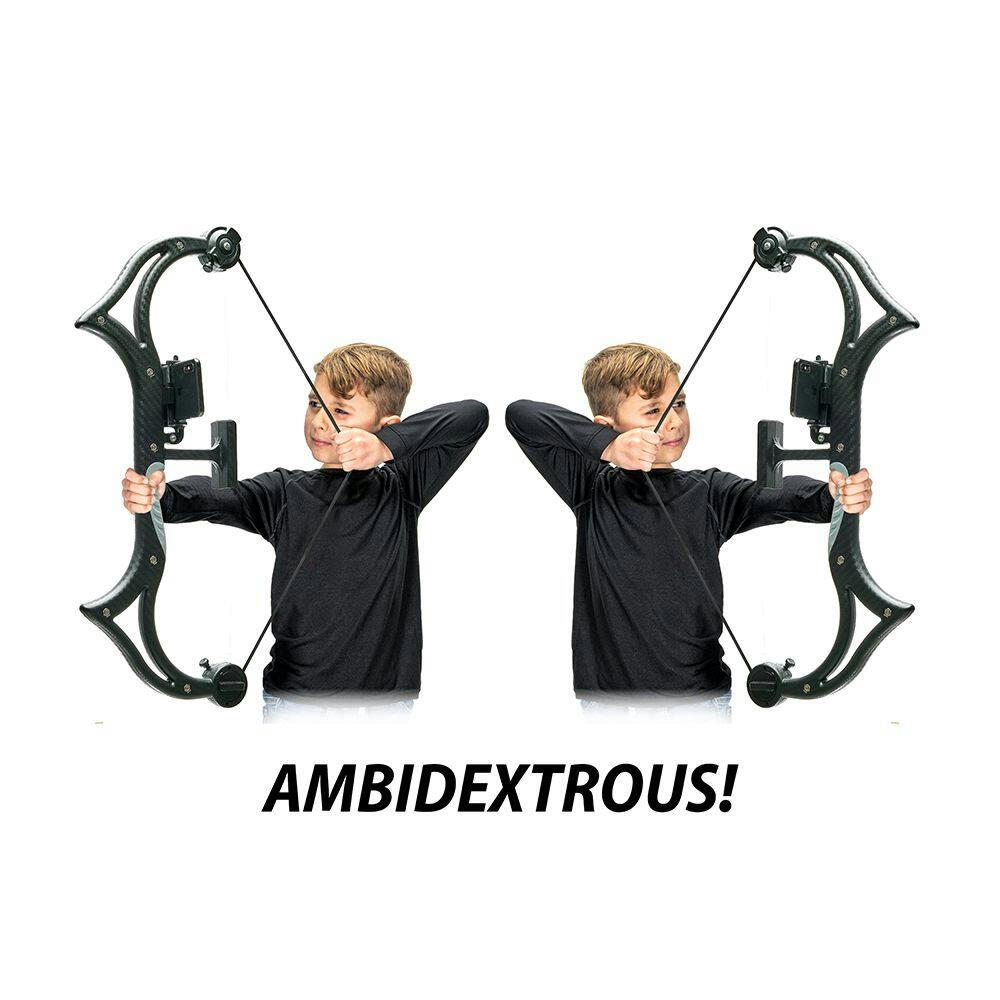Accubow Nano Ambidextrous Archery/Bowhunting Practice System, Poly/Plastic, Black