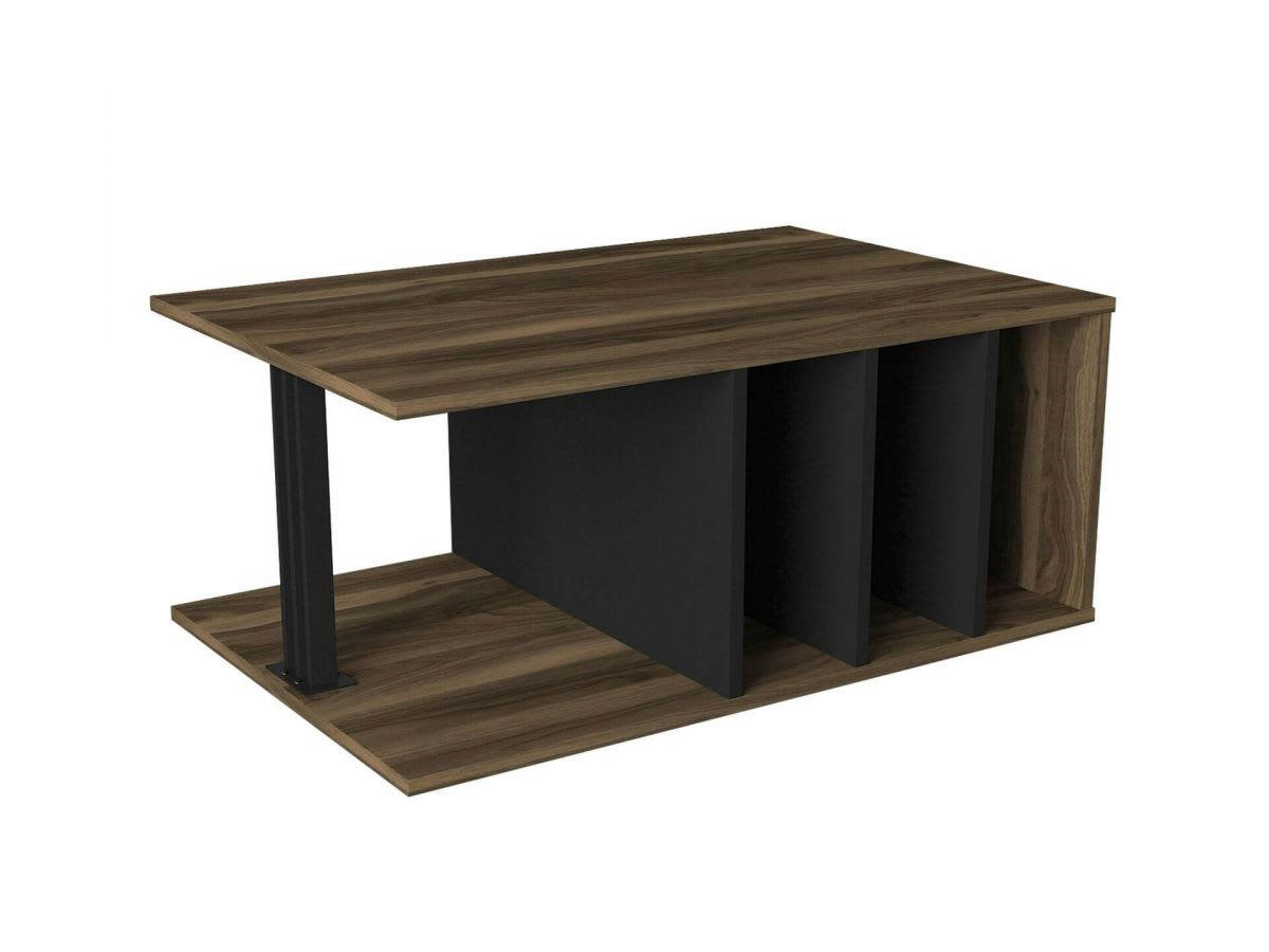 BRAZA - BRAZA Table basse noyer noir