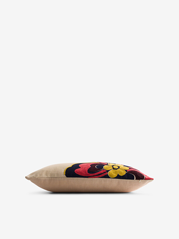 Coussin flower 30x50 ecru ecru