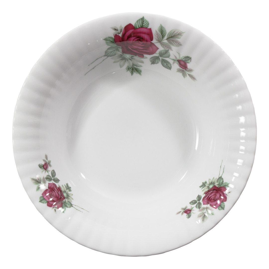 Salaterka okrągła 26 cm Iwona Bordowa Róża B826