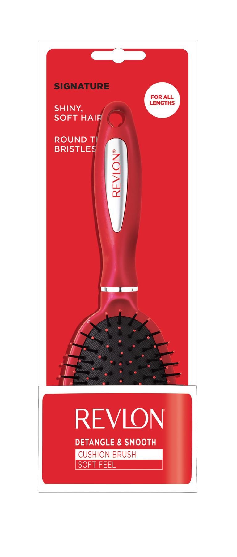 House of Home Revlon Essentials Detangle & Smooth Hair Brush Red