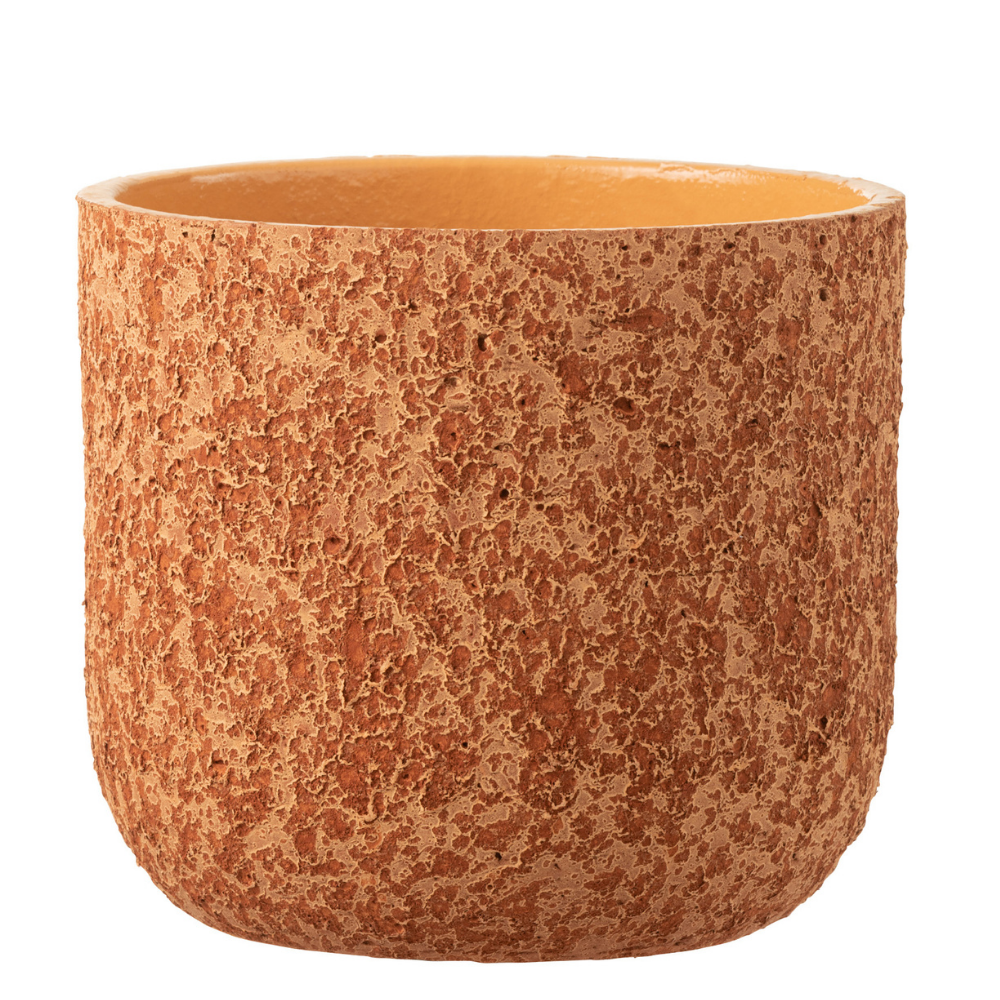 J-Line bloempot Ruw - keramiek - teracotta - large - Ø 22 cm