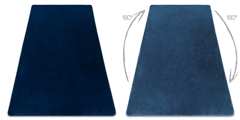 Dywan POSH Shaggy navy granat, gruby, pluszowy, 80x150 cm