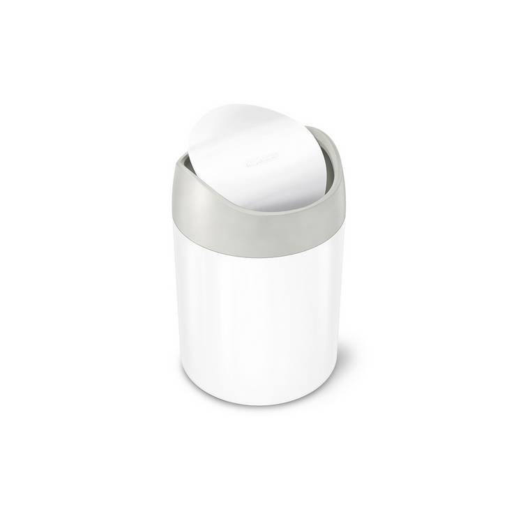 Simplehuman 1.5L Mini Waste Bin - White