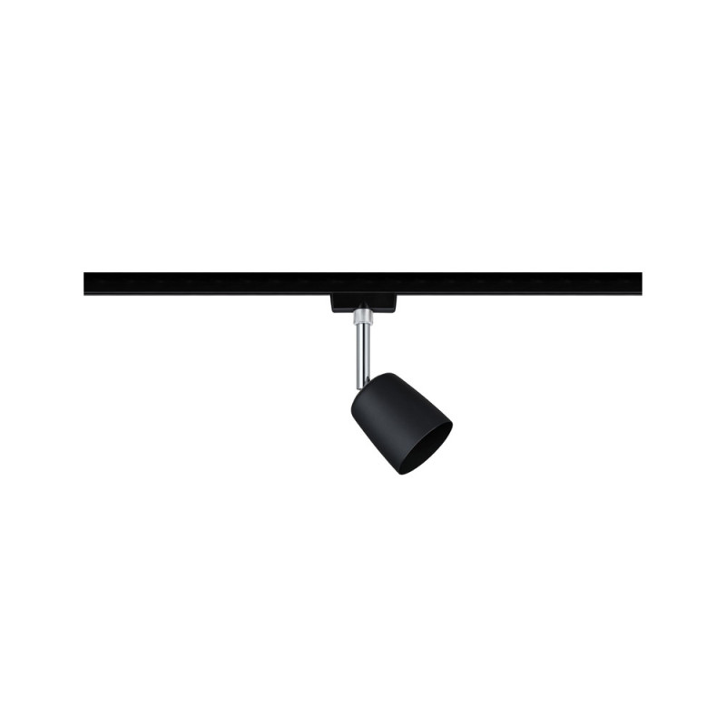 Spot LED URail Cover noir et chrome GU10 10 W PAULMANN