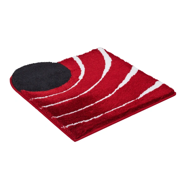 Badematte »Colani 2«, BxL: 60 x 60 cm, rot, aus 100% Polyacryl