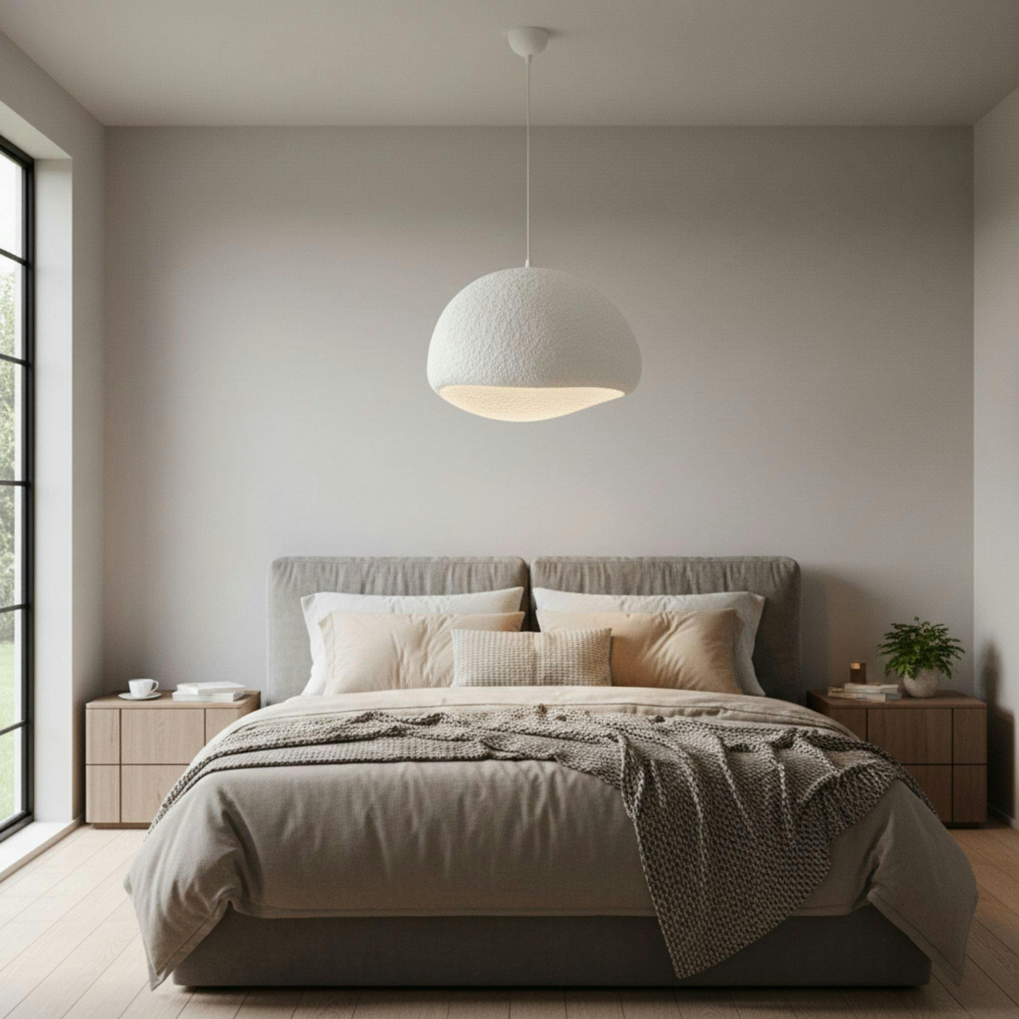 Suspension de chambre blanche design 50 cm NOXIS
