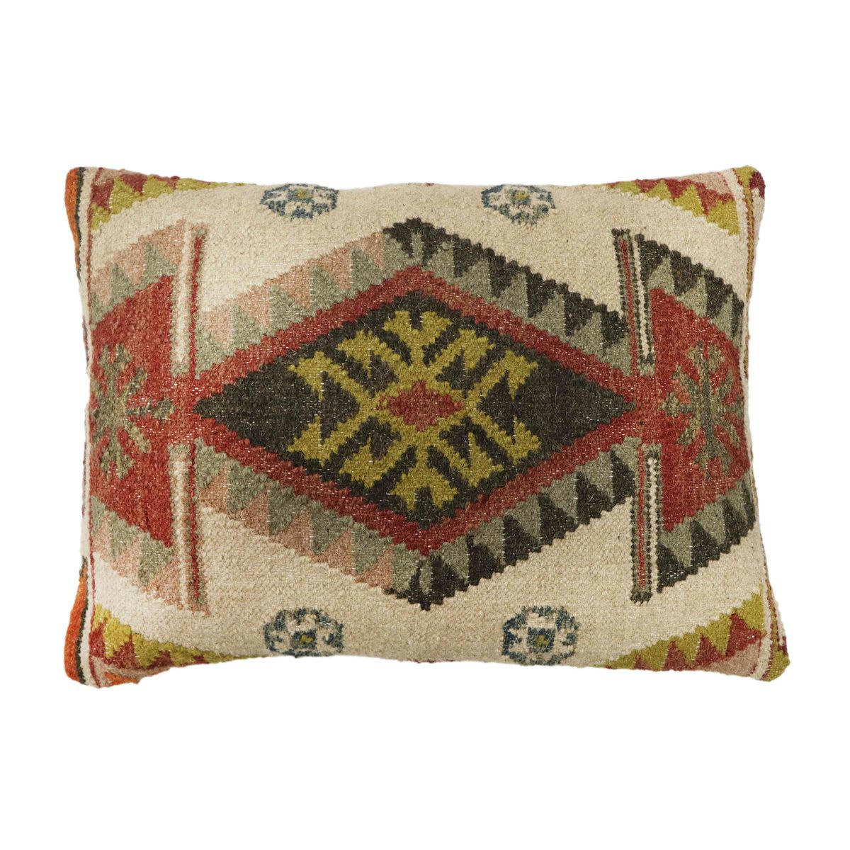 - Coussin à motifs kilim Beige