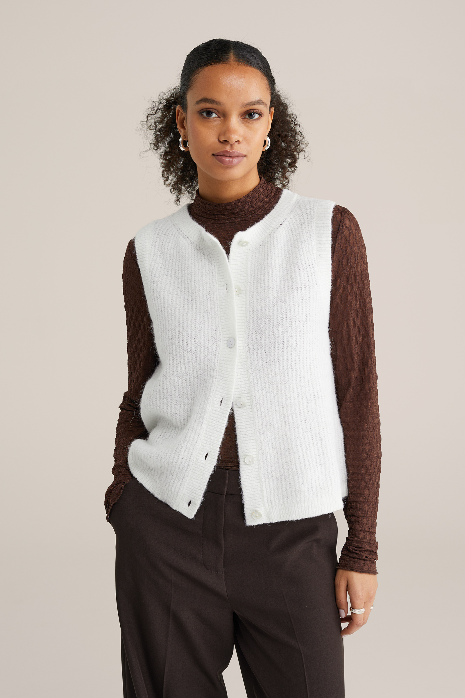 Dames gebreid gilet