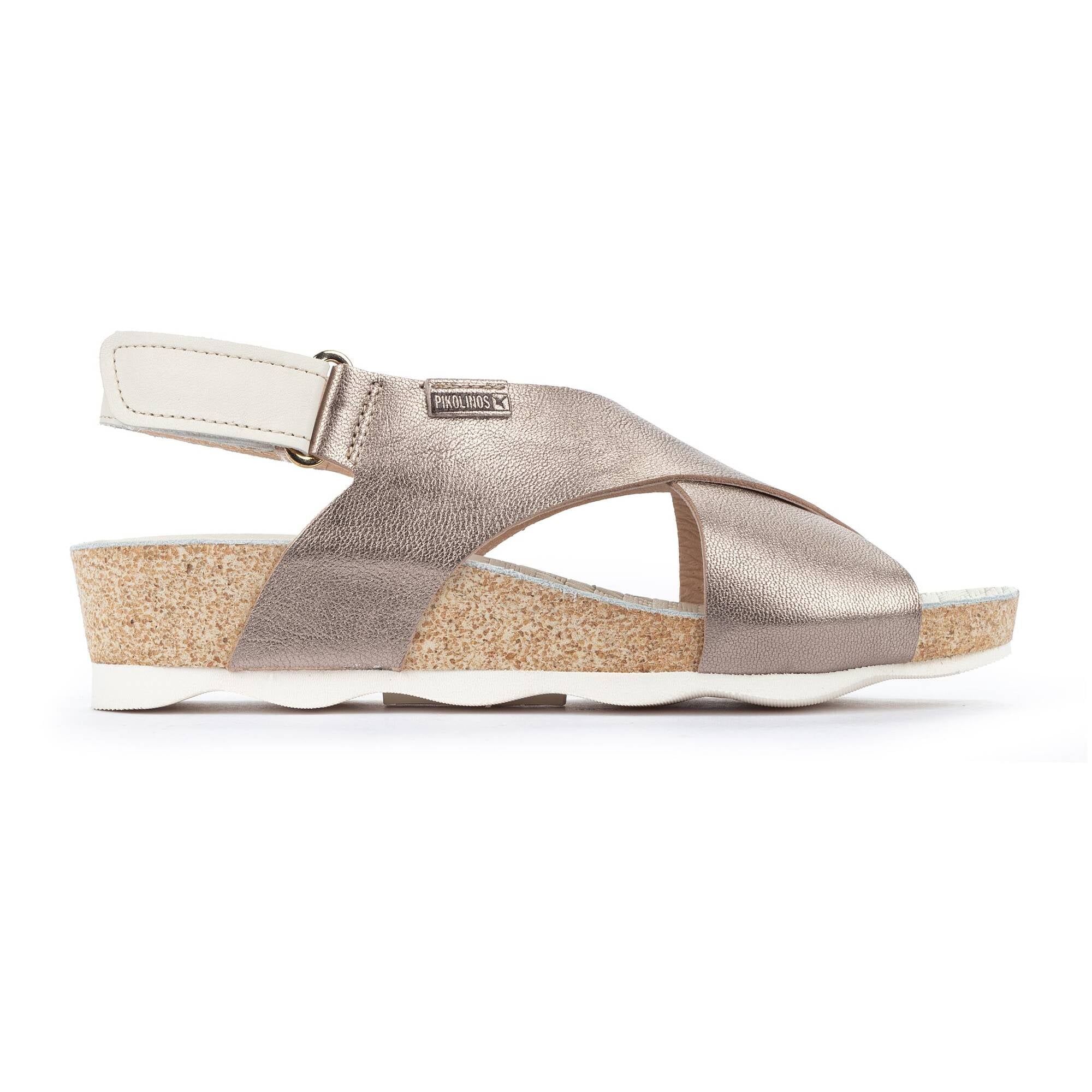 MAHON - Sandalias con cierre adherente y cuña para mujer