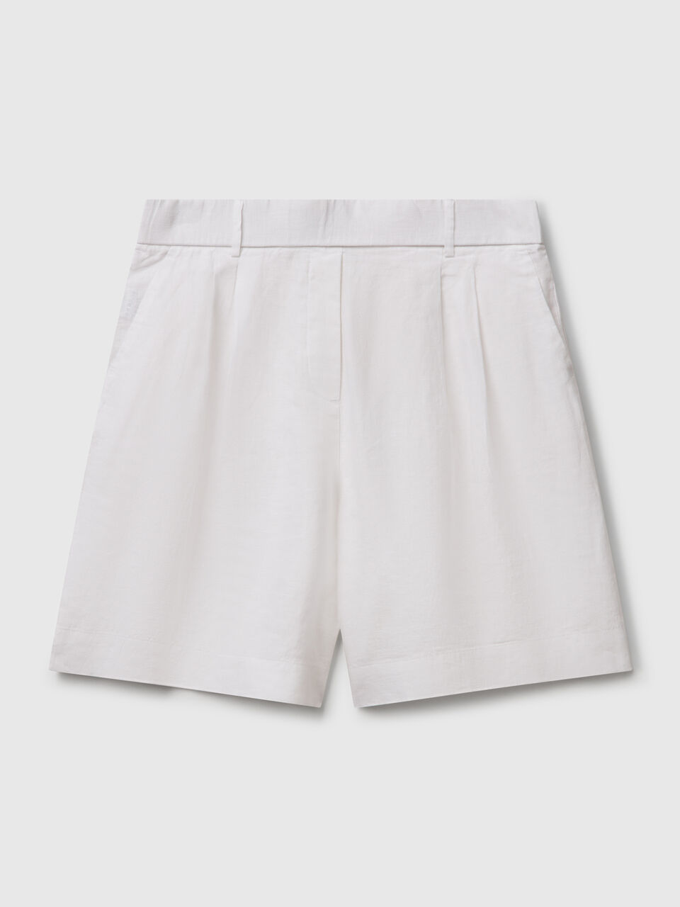 100% linen bermudas