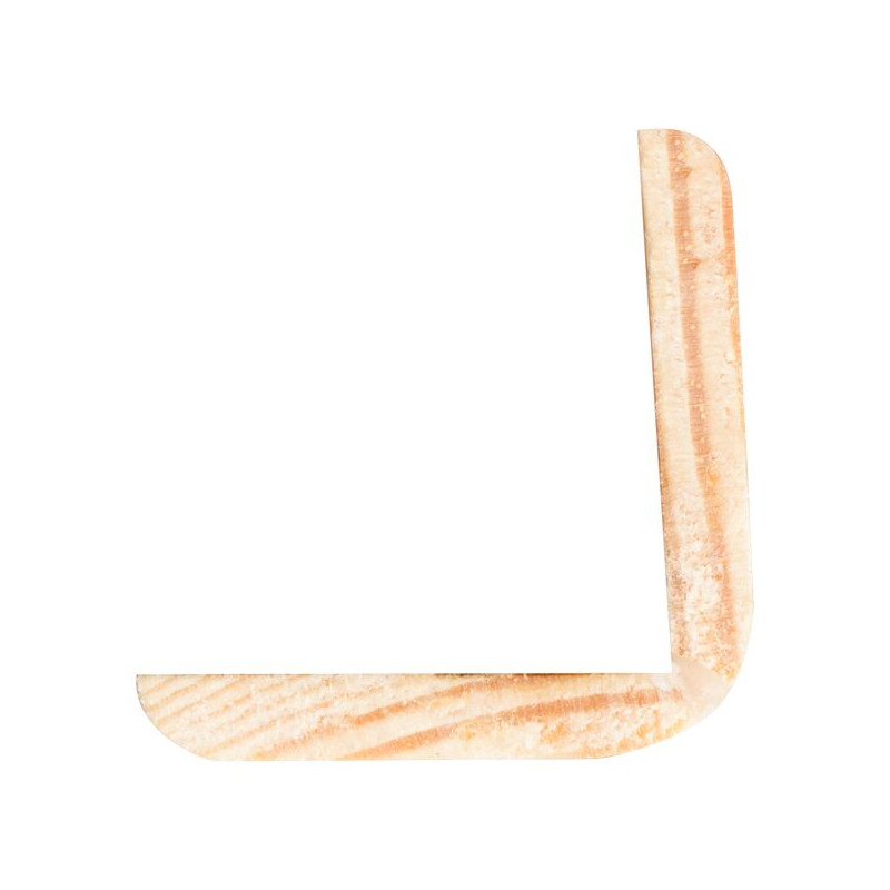 Cornière d'angle en pin 270 x 2,7 x 2,7 cm