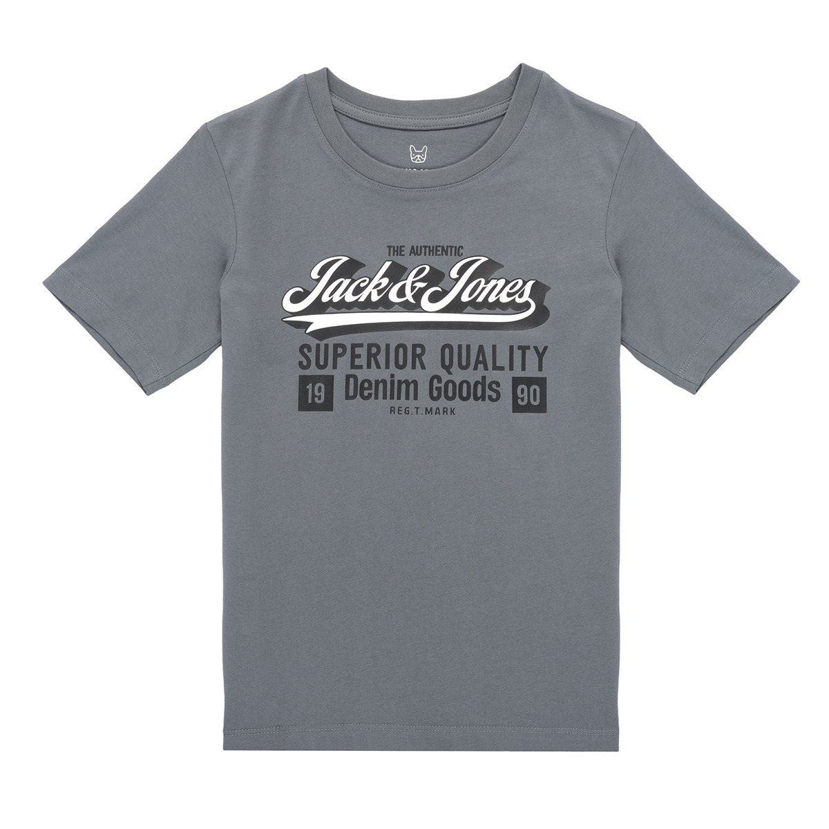 Jack & Jones - JJELOGO TEE SS ONECK - Grey
