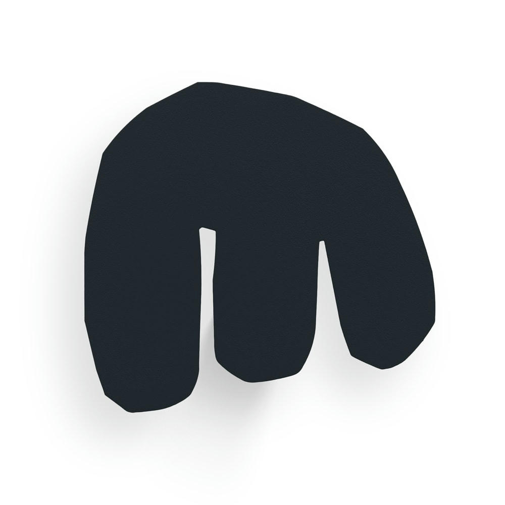 ENRI - Patère noire H17,8cm