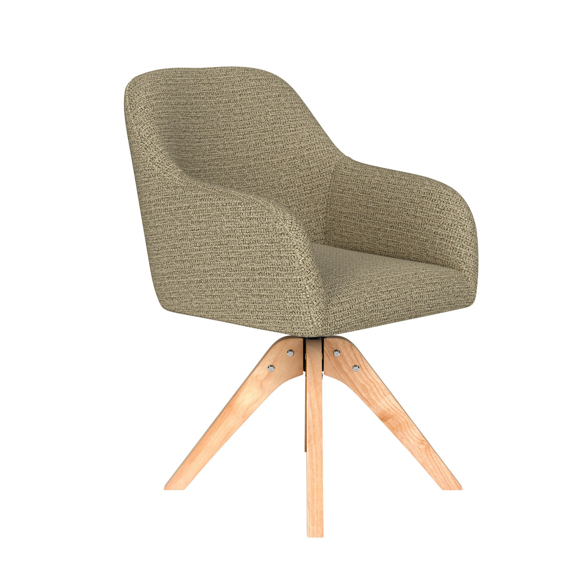 Housecraft Living Otis Eetkamerstoel Draaibaar Hout Pistache groen