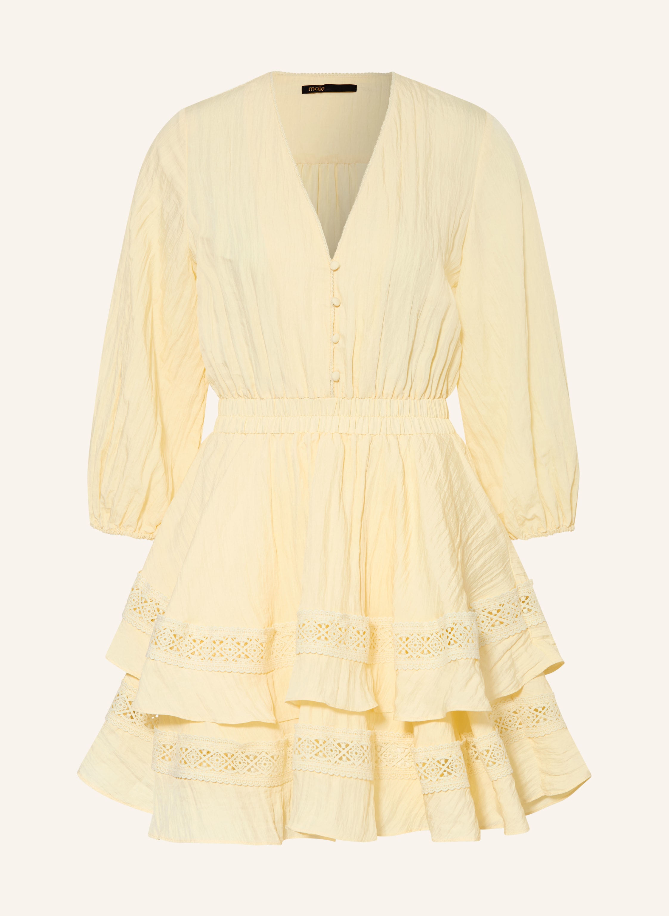maje Kleid mit 3/4-Arm und Spitze