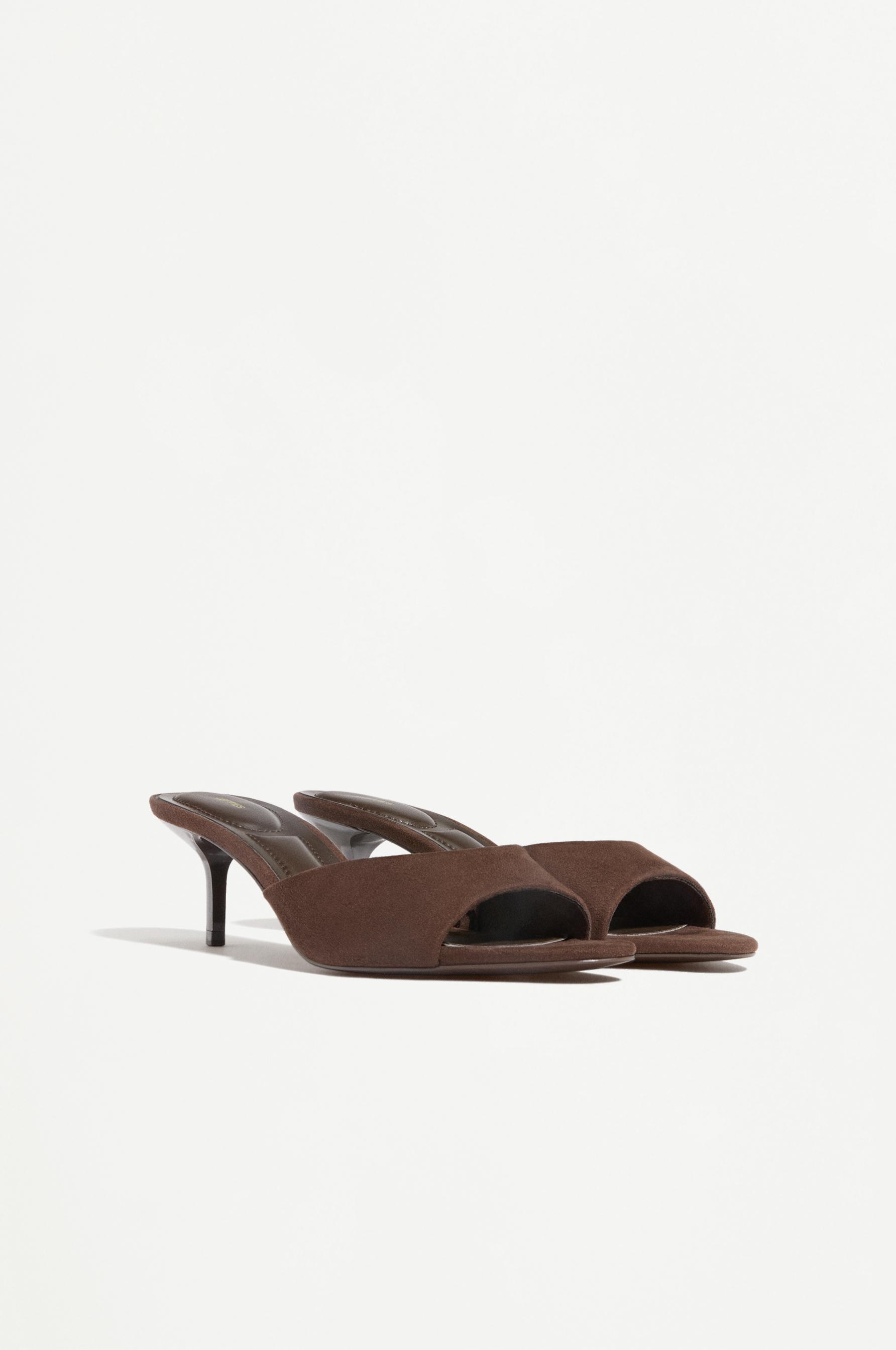 Sandalia mule tacón