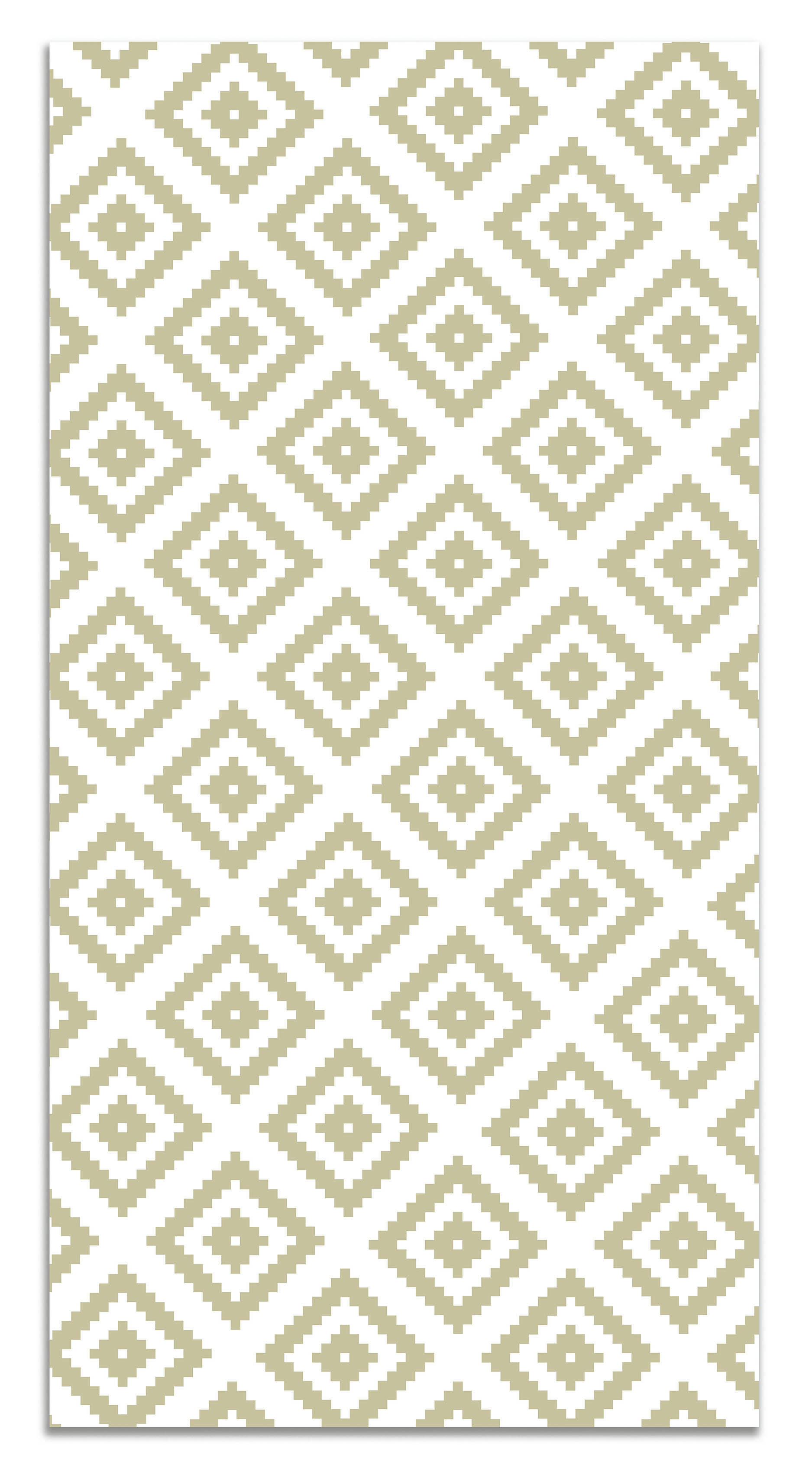 - Tapis vinyle carrés vert pastel 80x300cm