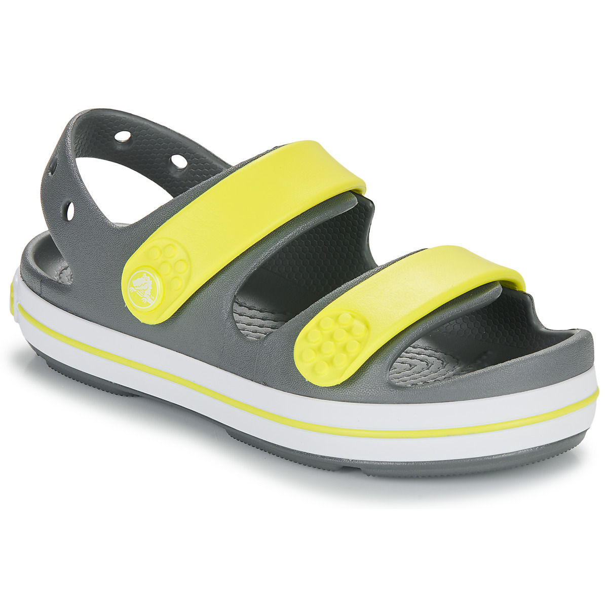 Crocs - Crocband Cruiser Sandal K - Grey / Yellow