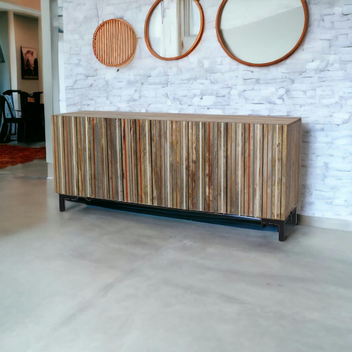 STRIPES - Buffet en bois L177