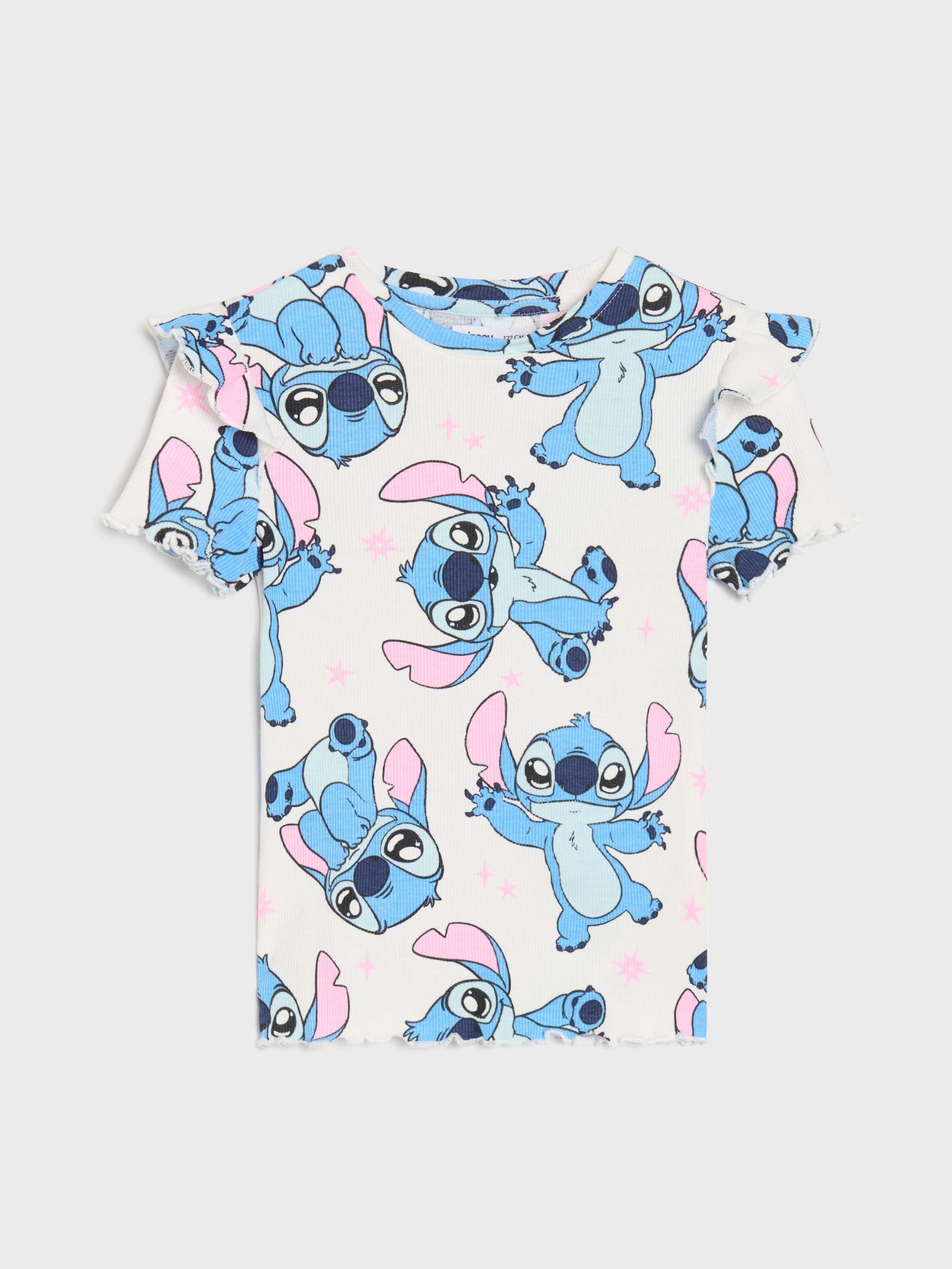 Bawełniana koszulka z falbanami Disney 2 pack