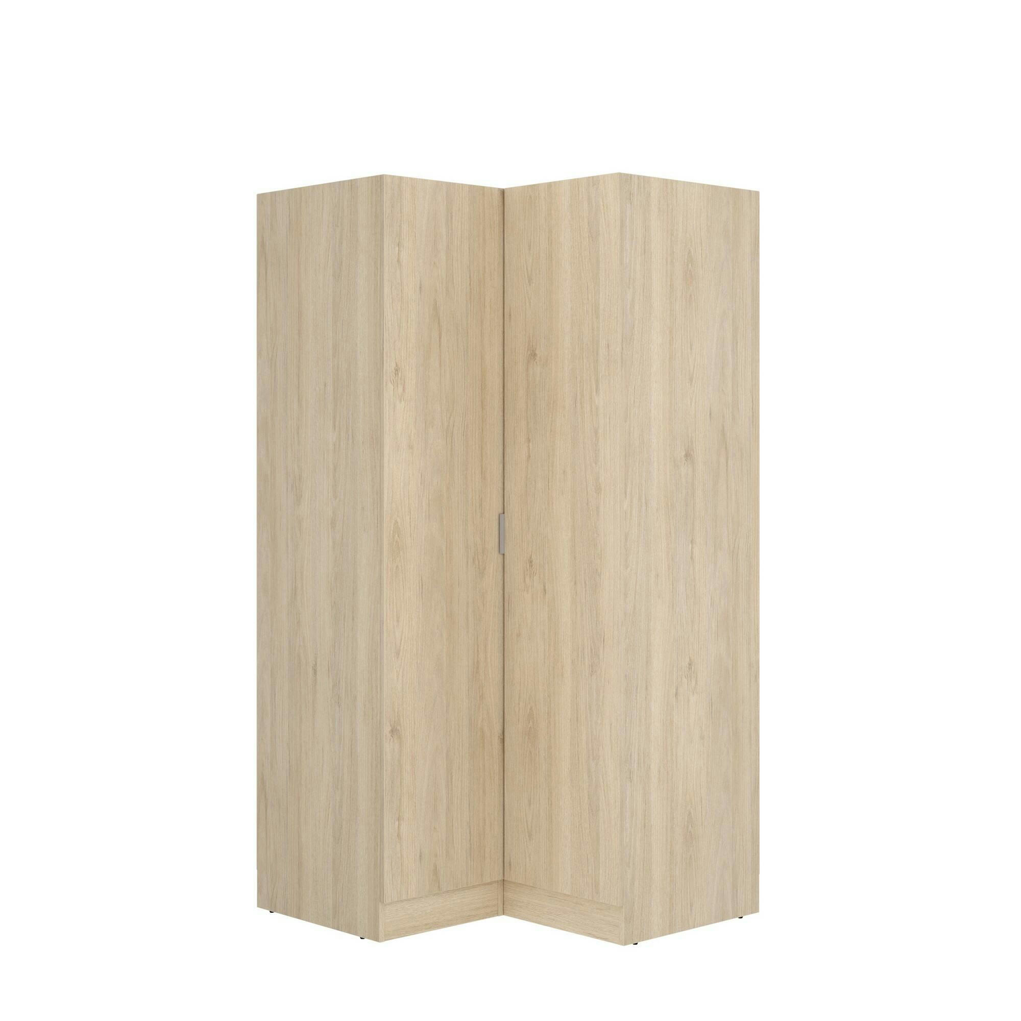 ELGON - Garde-robe effet bois chêne