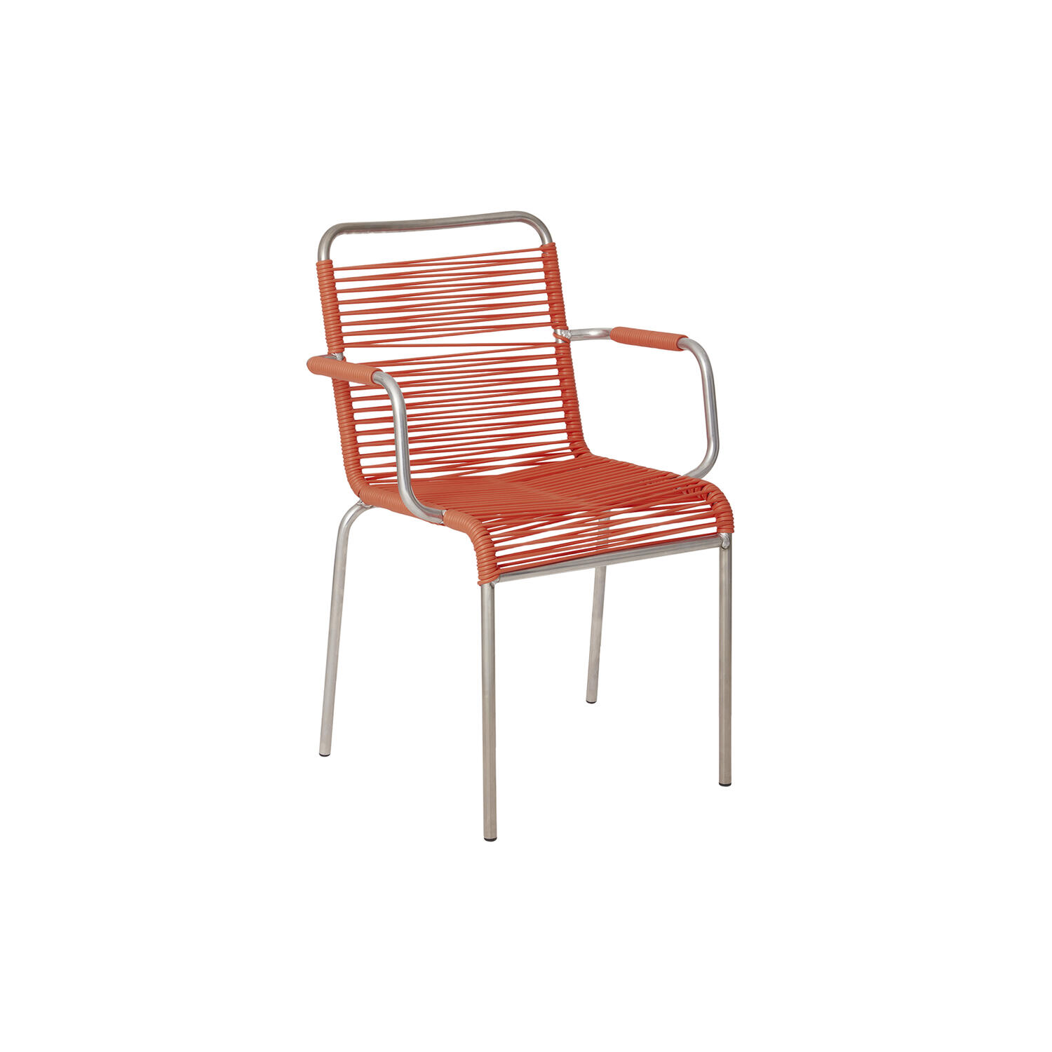 Mya Outdoor Chair with Armrests, orange