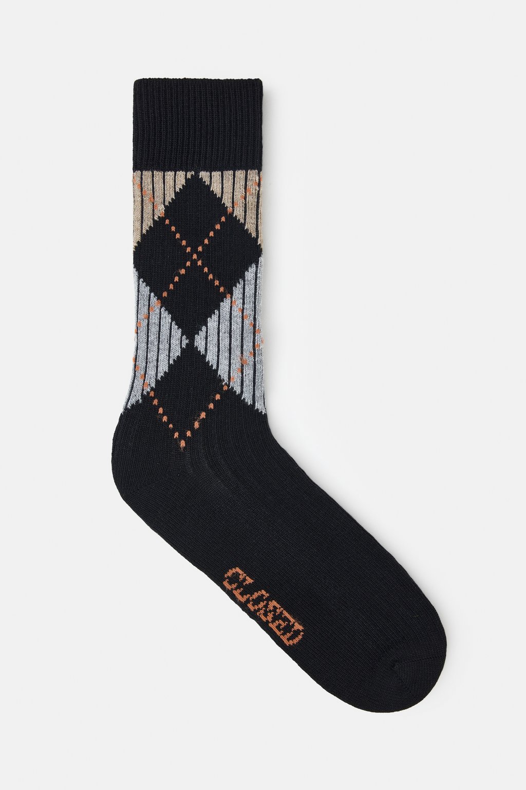 Argyle-Socken aus Woll-Mix