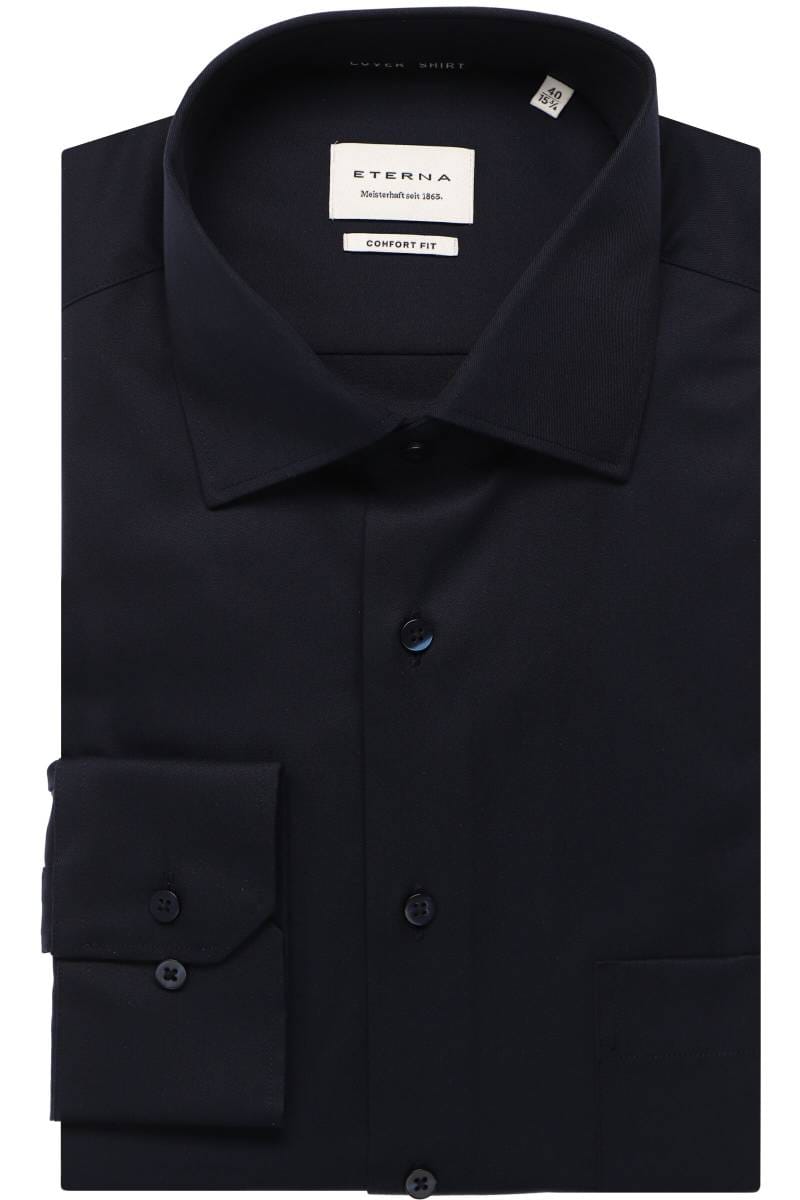 ETERNA Cover Shirt Comfort Fit Hemd blau, Einfarbig