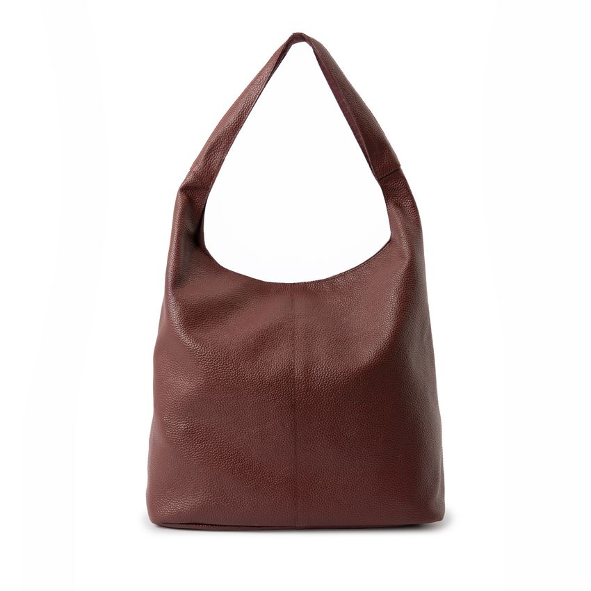 Manfield Rode leren shopper