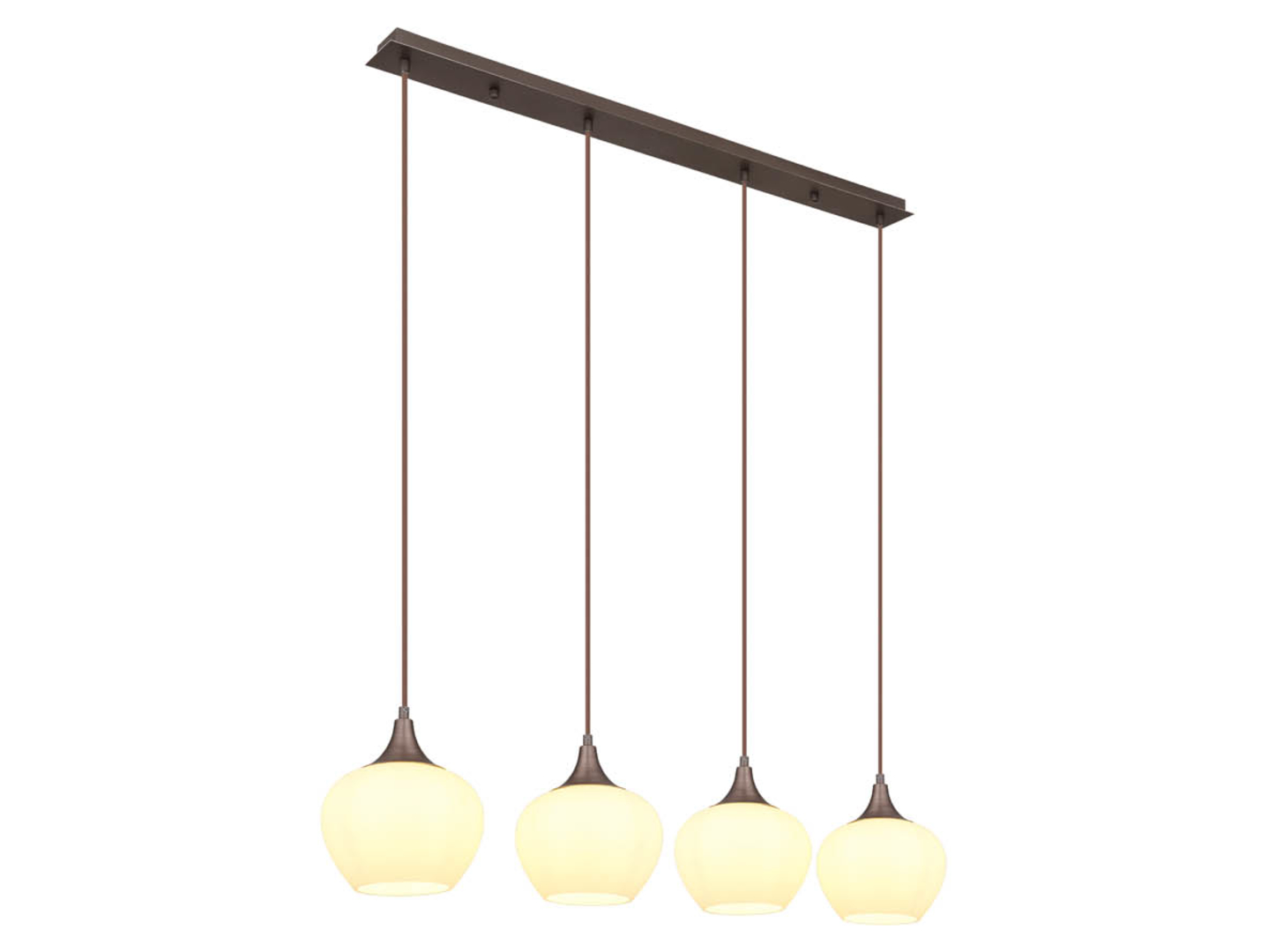 Lampa wisząca Maxy 4-punktowa metalowa brązowa